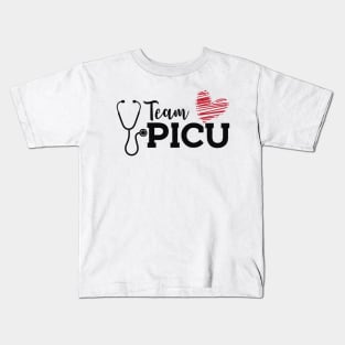 PICU Nurse - Team PICU Kids T-Shirt